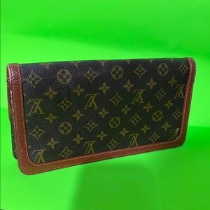 Louis Vuitton Monogram Clutch Wallet in Brown
